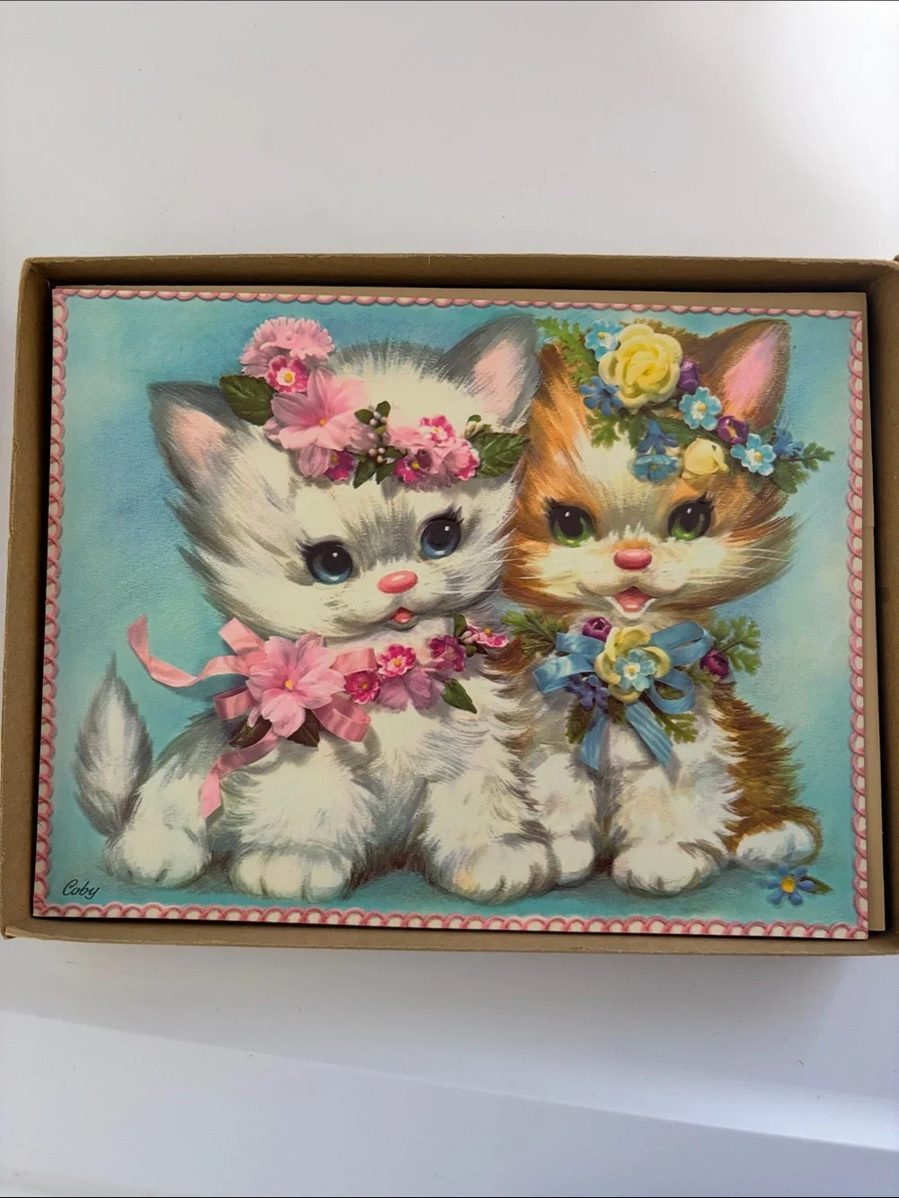 Vintage Pet Greeting Cards Set of 10 Poodle Cats Duck Mouse Dogs Oversized USA